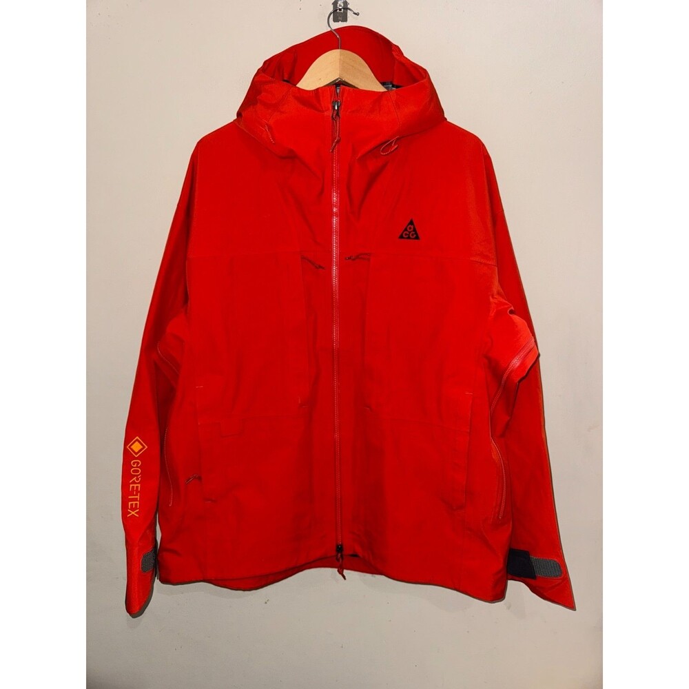 Mens L Nike ACG Misery Ridge Gore-Tex Jacket Orange Hiking Outdoor CV0634-891